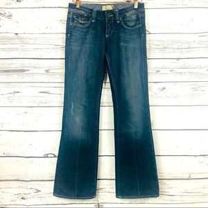 Paige Pico Bootcut Kick Flare Crop Stretch Jeans Vintage Look 25